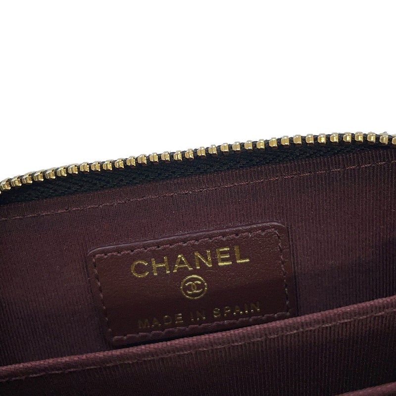 シャネル コインケース マトラッセ ココマーク クラシック ジップコインパース キャビアスキン AP0216 CHANEL 財布 小銭入れ 黒