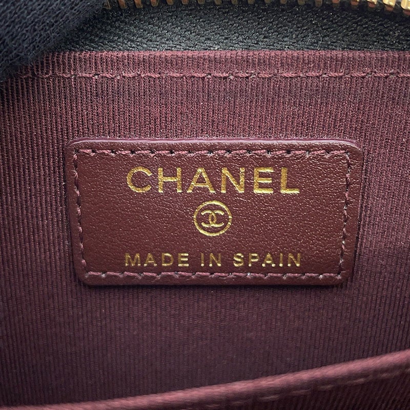 シャネル コインケース マトラッセ ココマーク クラシック ジップコインパース キャビアスキン AP0216 CHANEL 財布 小銭入れ 黒