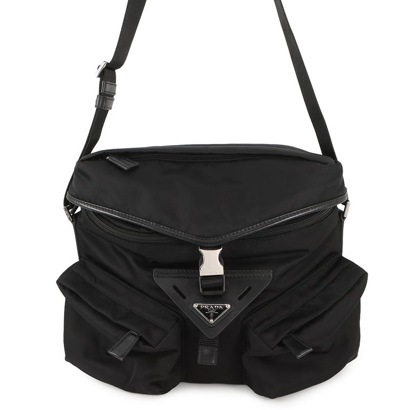 プラダ ショルダーバッグ Re-Nylon ショルダーバッグ ナイロン 2VD062 PRADA 黒