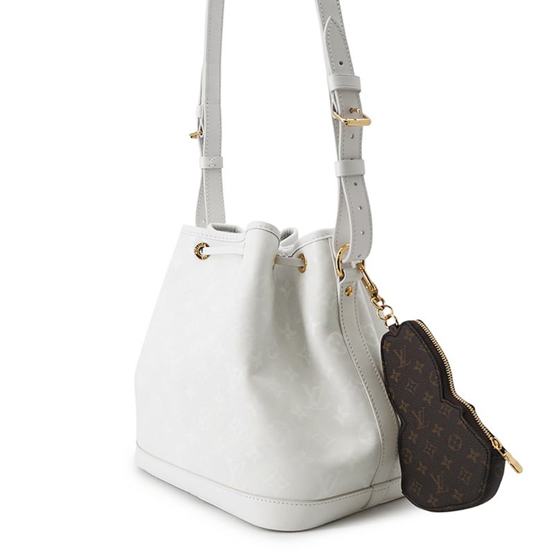 ルイヴィトン ショルダーバッグ レザー/モノグラム プチ・ノエ M11297 LOUIS VUITTON ヴィトン バッグ 白 ホワイト セール品