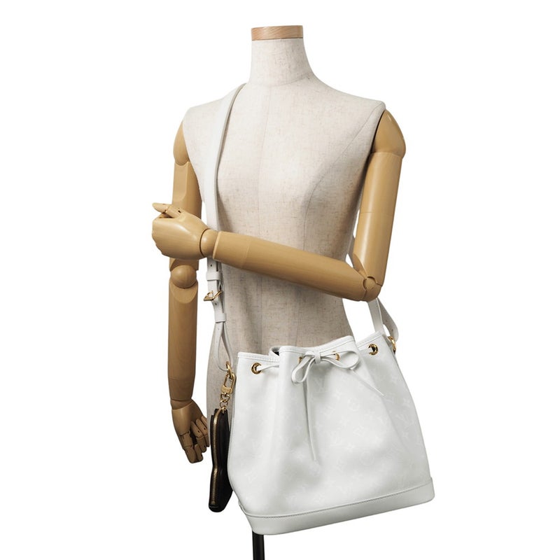 ルイヴィトン ショルダーバッグ レザー/モノグラム プチ・ノエ M11297 LOUIS VUITTON ヴィトン バッグ 白 ホワイト セール品