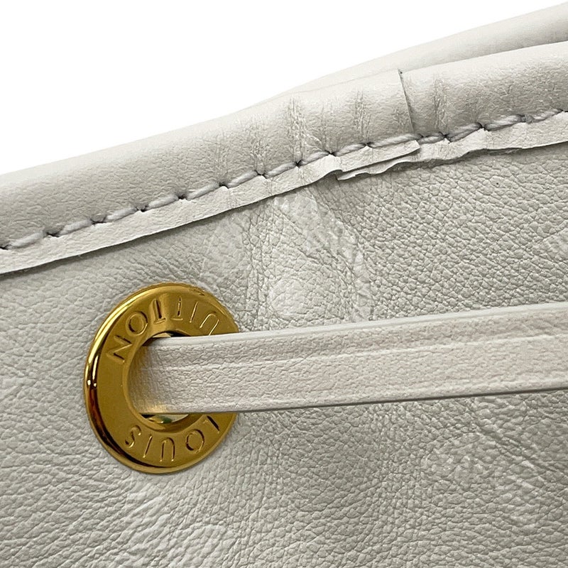ルイヴィトン ショルダーバッグ レザー/モノグラム プチ・ノエ M11297 LOUIS VUITTON ヴィトン バッグ 白 ホワイト セール品