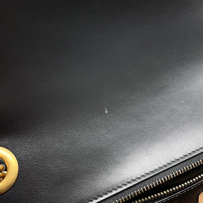 グッチ チェーンショルダーバッグ GGマーモント ミディアム キルティング レザー 443497 GUCCI バッグ 黒