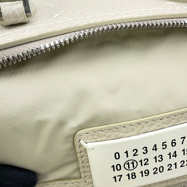 メゾンマルジェラ ハンドバッグ 5AC ミニ レザー ナイロン S56WG0082 Maison Margiela 2WAY 白