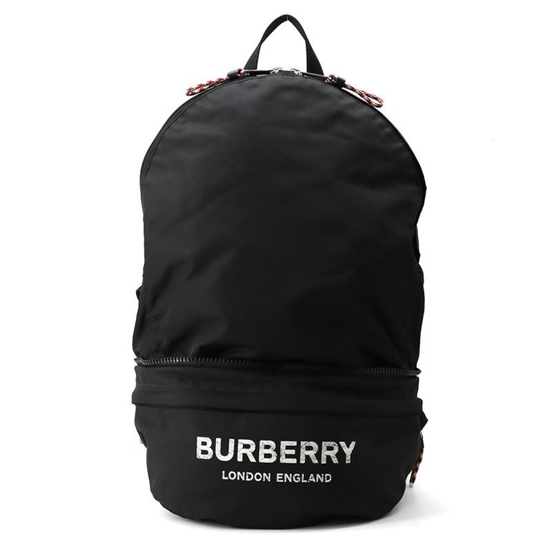 バーバリー バックパック ロゴ ナイロン 80135191 BURBERRY リュック 2wayボディバッグ 黒