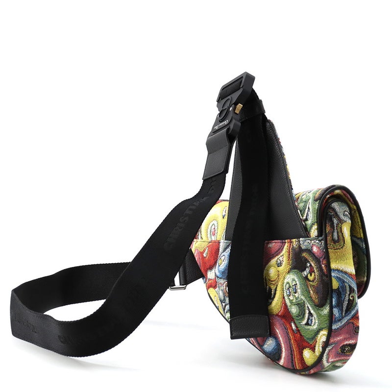 クリスチャン・ディオール ボディバッグ Christian Dior × Kenny Scharf サドルバッグ キャンバス Christian Dior