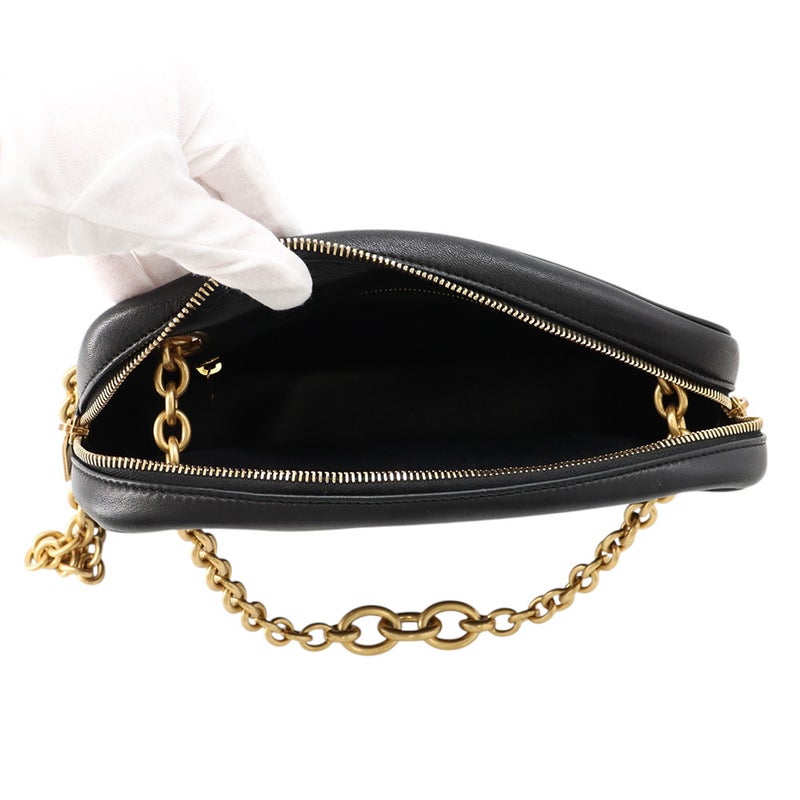 サンローランパリ チェーンショルダーバッグ ル・マイヨン レザー 669308 SAINT LAURENT PARIS 2way 黒
