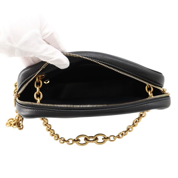 サンローランパリ チェーンショルダーバッグ ル・マイヨン レザー 669308 SAINT LAURENT PARIS 2way 黒