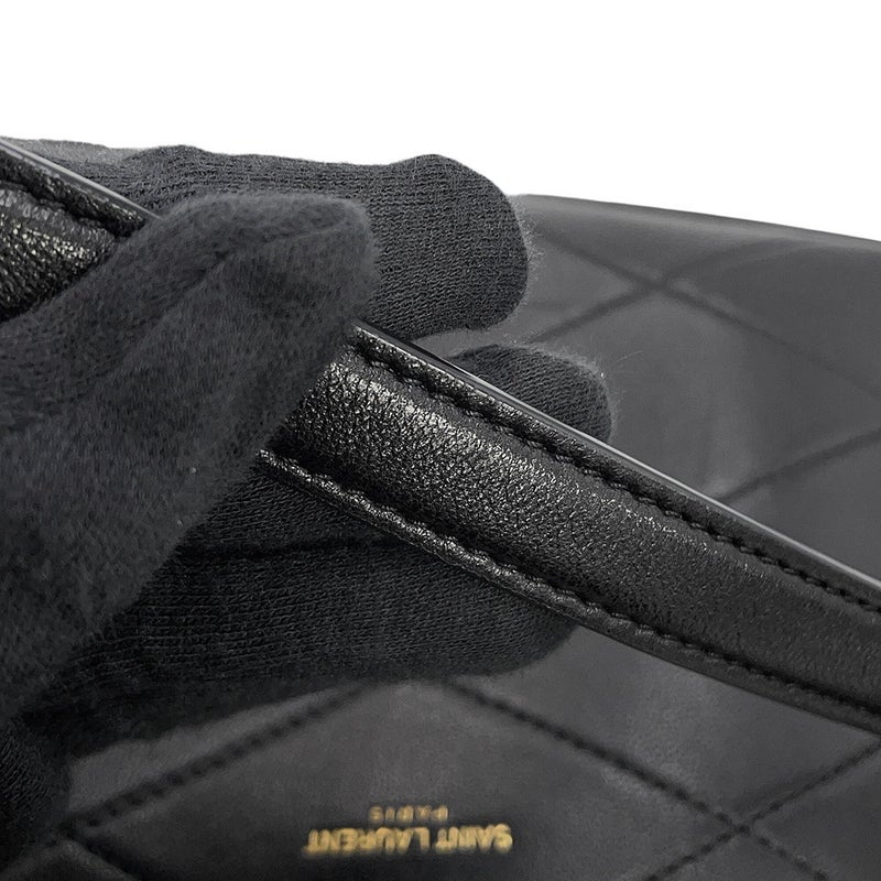 サンローランパリ チェーンショルダーバッグ ル・マイヨン レザー 669308 SAINT LAURENT PARIS 2way 黒