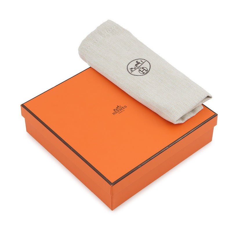 エルメス ベルト サイズ95 ホワイト/ブルーアトール エプソン U刻印 HERMES