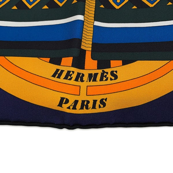 エルメス スカーフ カレ90 63マスの世界旅行 Le Tour Du Monde En 63 Cases HERMES シルク 2018年秋冬
