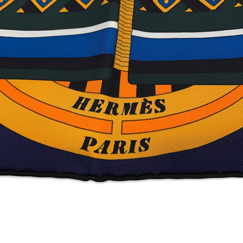エルメス スカーフ カレ90 63マスの世界旅行 Le Tour Du Monde En 63 Cases HERMES シルク 2018年秋冬