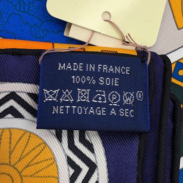 エルメス スカーフ カレ90 63マスの世界旅行 Le Tour Du Monde En 63 Cases HERMES シルク 2018年秋冬