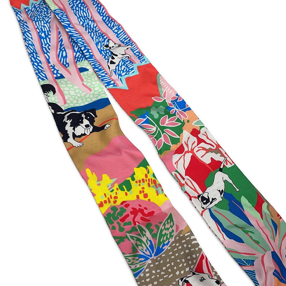 HERMES ツイリー 自由に En Liberte！ 新品 ロングツイリー エルメス スカーフ ツイリー ツインズ 自由に En Liberte HERMES