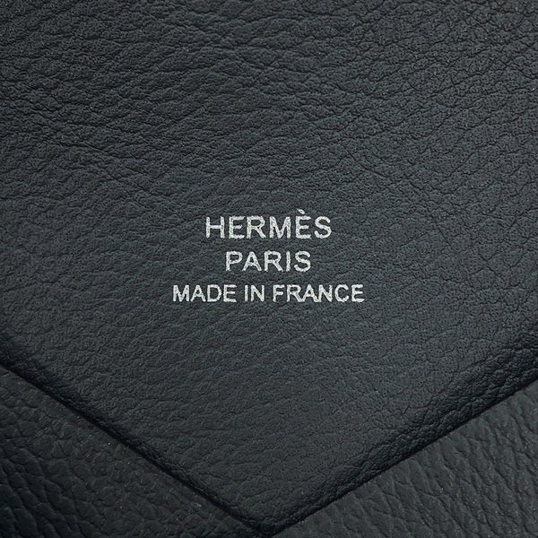 エルメス カードケース カルヴィ グリミスティ/シルバー金具 エバーカラー W刻印 HERMES 名刺入れ