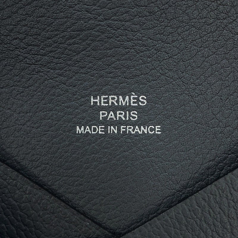エルメス カードケース カルヴィ グリミスティ/シルバー金具 エバーカラー W刻印 HERMES 名刺入れ