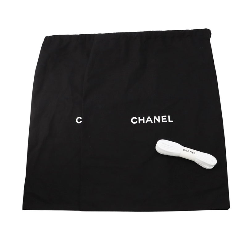 シャネル スニーカー ココマーク スエード レディースサイズ37 G45208 CHANEL 黒 白