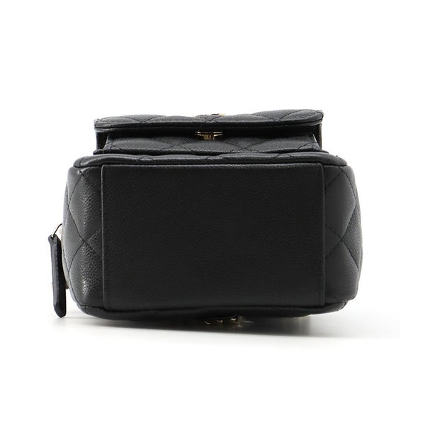 シャネル リュック マトラッセ ココマーク バックパック ミニ キャビアスキン AP3753 CHANEL 2wayショルダーバッグ 黒