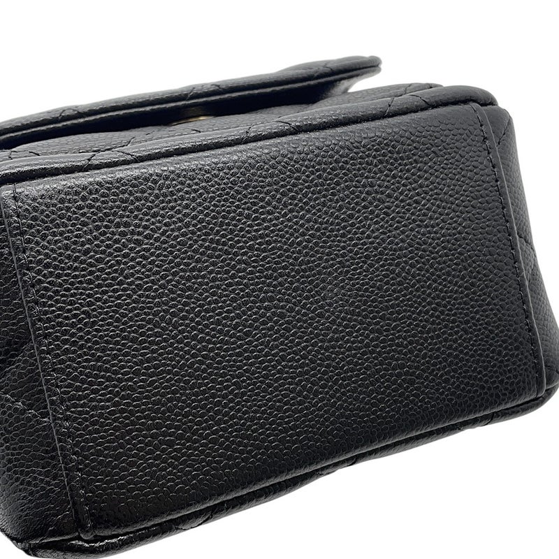 シャネル リュック マトラッセ ココマーク バックパック ミニ キャビアスキン AP3753 CHANEL 2wayショルダーバッグ 黒