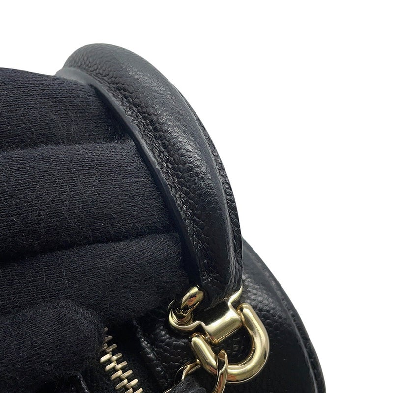 シャネル リュック マトラッセ ココマーク バックパック ミニ キャビアスキン AP3753 CHANEL 2wayショルダーバッグ 黒