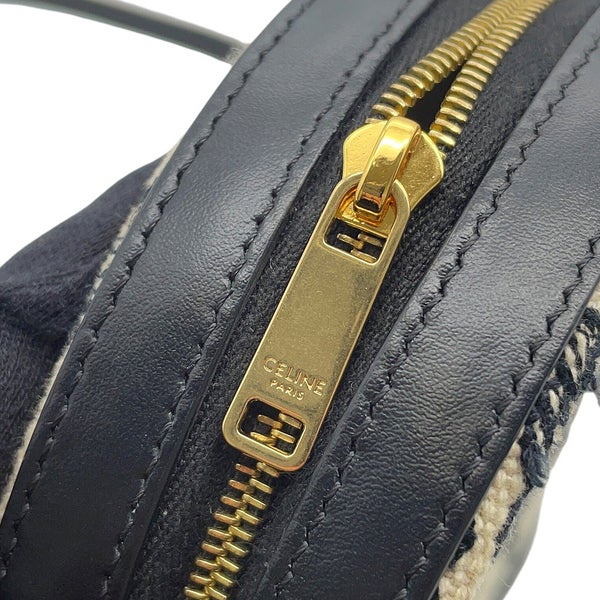 セリーヌ ショルダーバッグ トリオンフ ラウンド キャンバス/レザー 10G812 CELINE バッグ 黒