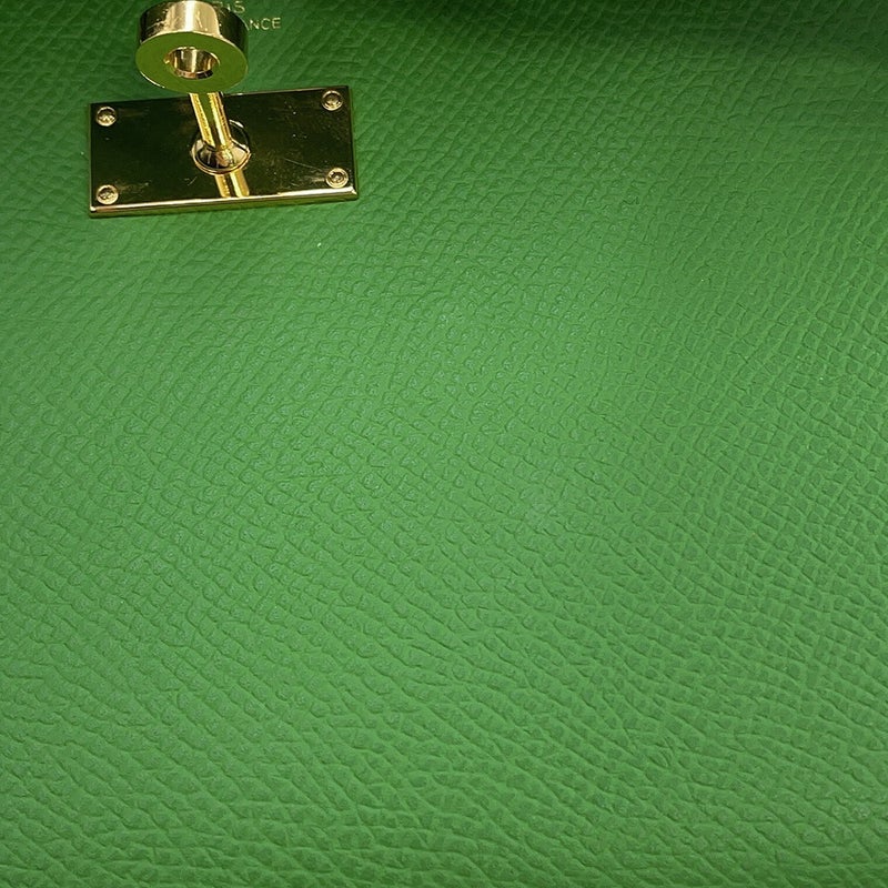 エルメス ケリーウォレット ロング トゥーゴー ヴェールユッカ/ゴールド金具 素材 W刻印 HERMES 財布