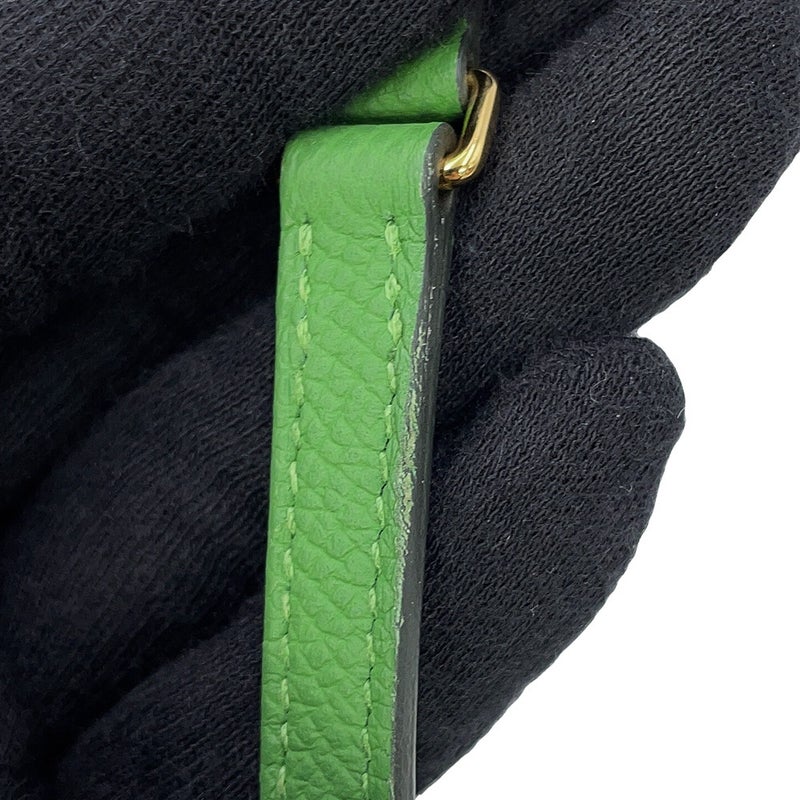 エルメス ケリーウォレット ロング トゥーゴー ヴェールユッカ/ゴールド金具 素材 W刻印 HERMES 財布