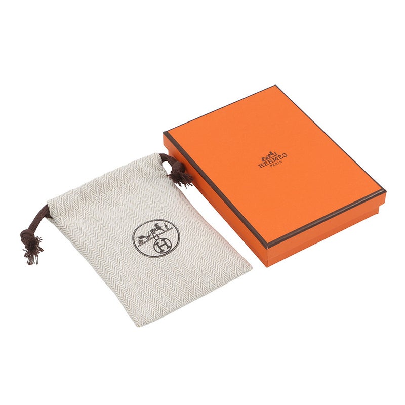 エルメス ピアス ディスコ・フォーブル ボルドー/ピンクゴールド金具 スイフト/メタル HERMES アクセサリー