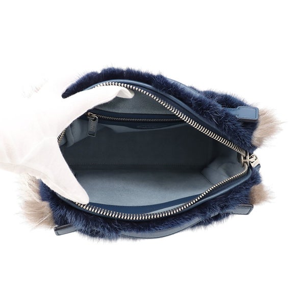トッズ ハンドバッグ ミンクファー レザー TOD'S 2way