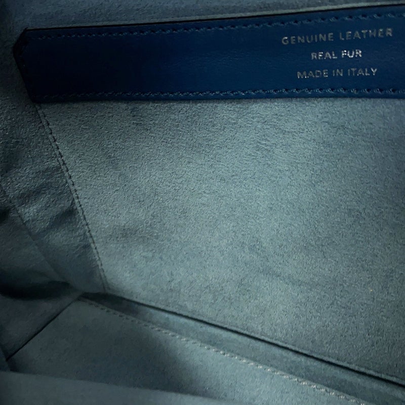トッズ ハンドバッグ ミンクファー レザー TOD'S 2way