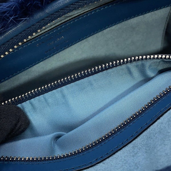 トッズ ハンドバッグ ミンクファー レザー TOD'S 2way