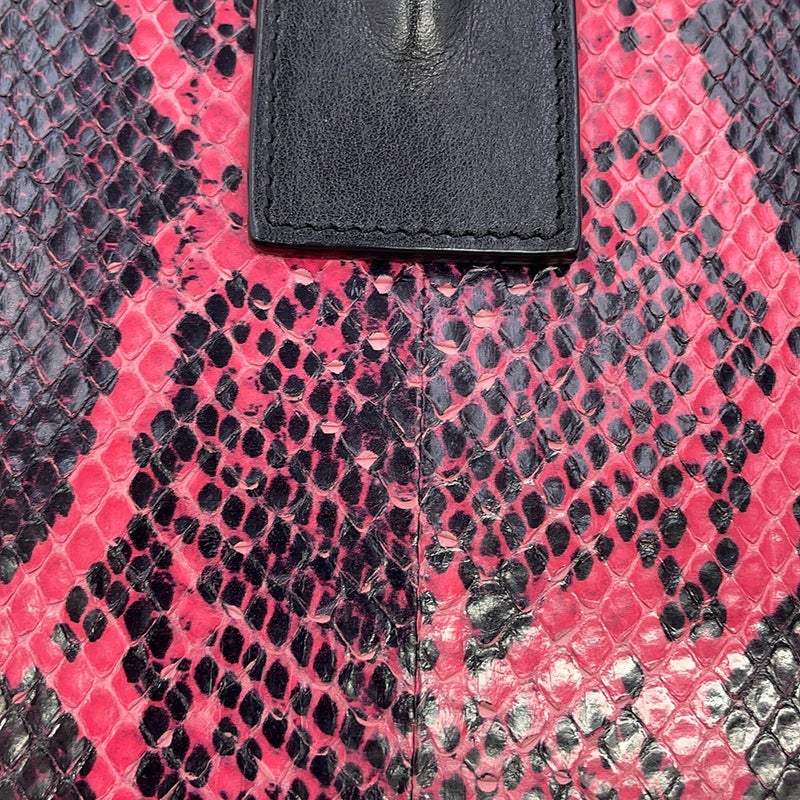 サンローランパリ ハンドバッグ サックドジュール パイソン 355153 SAINT LAURENT PARIS 黒