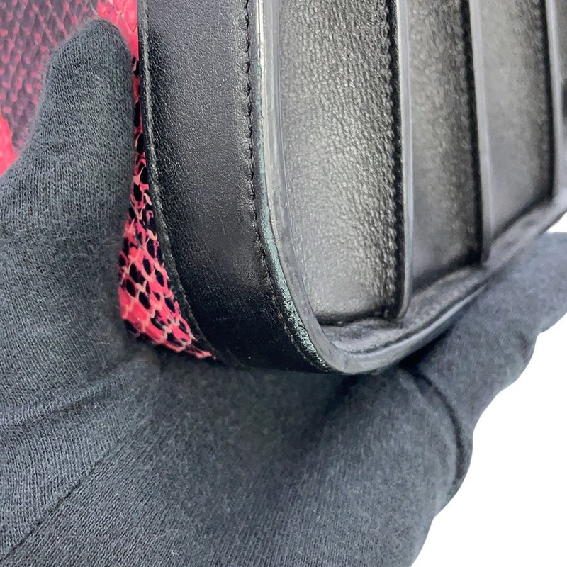 サンローランパリ ハンドバッグ サックドジュール パイソン 355153 SAINT LAURENT PARIS 黒