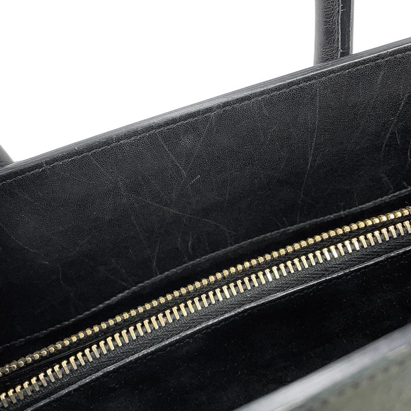 サンローランパリ ハンドバッグ サックドジュール パイソン 355153 SAINT LAURENT PARIS 黒