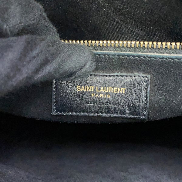 サンローランパリ ハンドバッグ サックドジュール パイソン 355153 SAINT LAURENT PARIS 黒