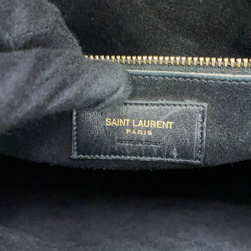 サンローランパリ ハンドバッグ サックドジュール パイソン 355153 SAINT LAURENT PARIS 黒