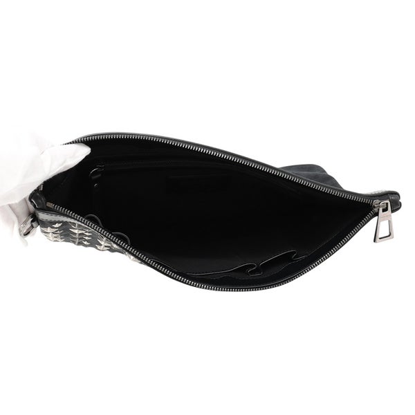 ジミーチュウ クラッチバッグ デレク スタースタッズ セカンドバッグ デニムスエード JIMMY CHOO 黒