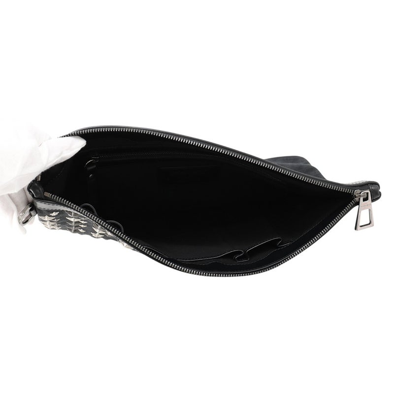 ジミーチュウ クラッチバッグ デレク スタースタッズ セカンドバッグ デニムスエード JIMMY CHOO 黒