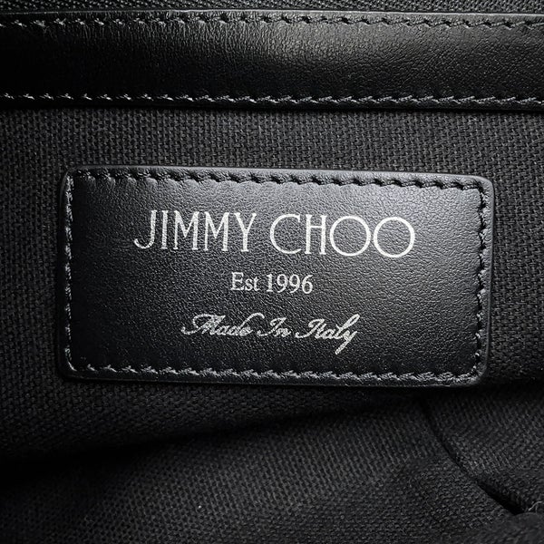 ジミーチュウ クラッチバッグ デレク スタースタッズ セカンドバッグ デニムスエード JIMMY CHOO 黒