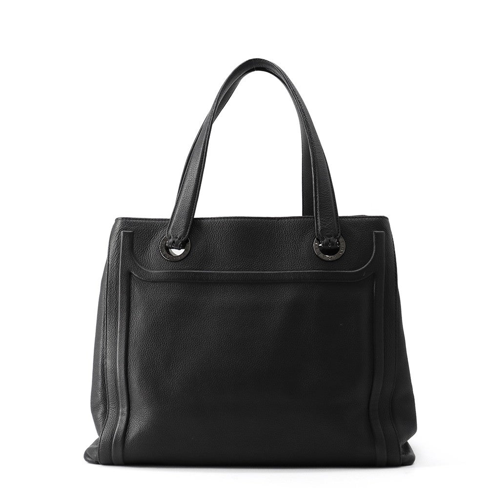 ブルガリ トートバッグ レザー BVLGARI 黒 | 中古・新品ブランド販売