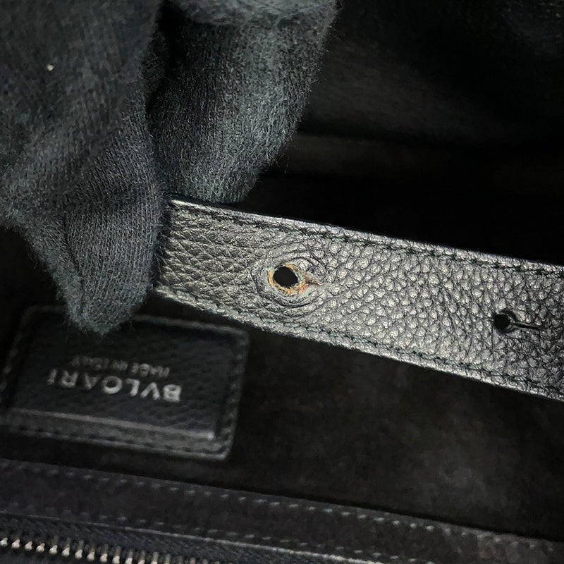 ブルガリ トートバッグ レザー BVLGARI 黒