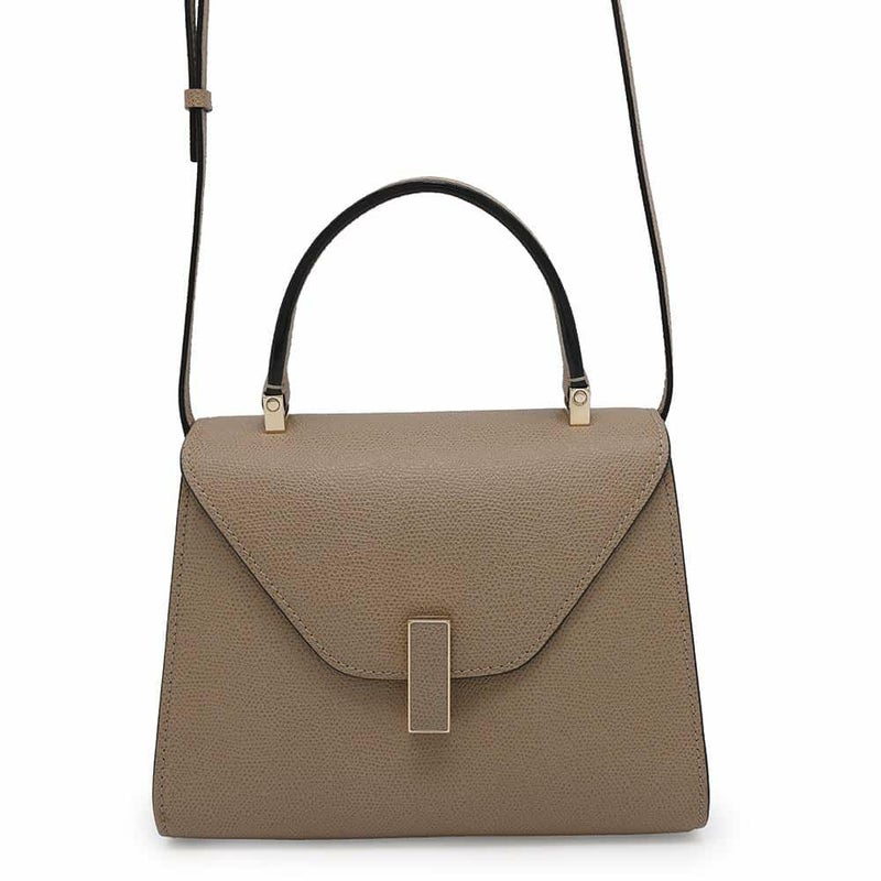 ヴァレクストラ ハンドバッグ イジィデ ミニ ソフトカーフレザー V5E36-28-TO-OC Valextra 2way ベージュ