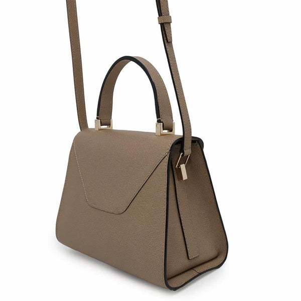 ヴァレクストラ ハンドバッグ イジィデ ミニ ソフトカーフレザー V5E36-28-TO-OC Valextra 2way ベージュ