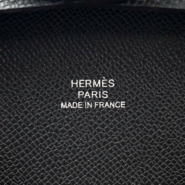 エルメス コインケース バスティア ブラック ヴォーマダム B刻印 HERMES 財布 黒