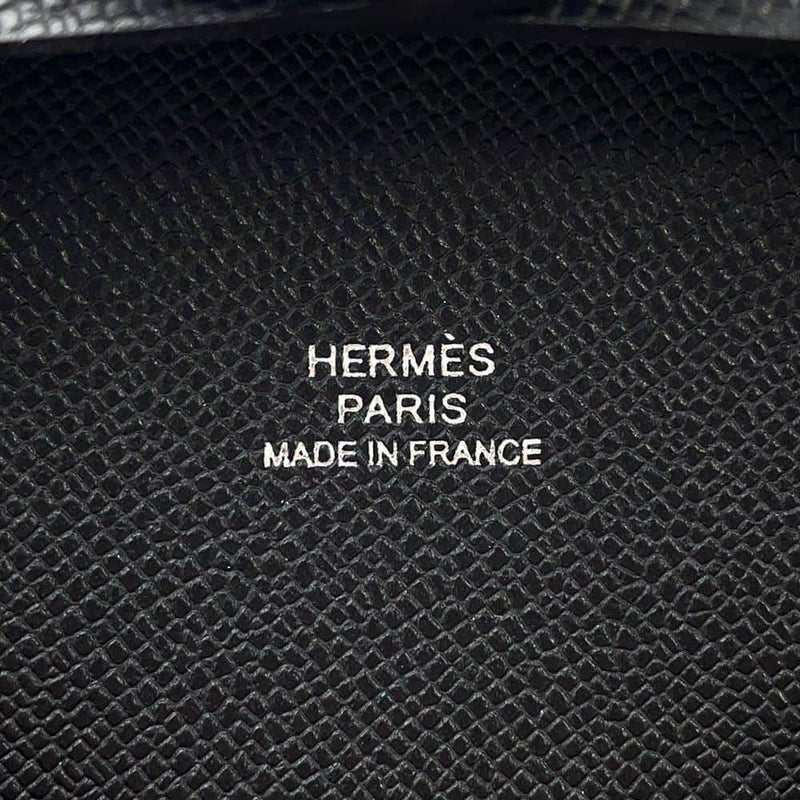 エルメス コインケース バスティア ブラック ヴォーマダム B刻印 HERMES 財布 黒