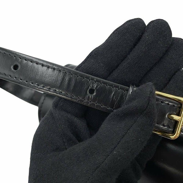 セリーヌ ショルダーバッグ ティーン トリオンフ シャイニーカーフレザー 188423 CELINE 黒