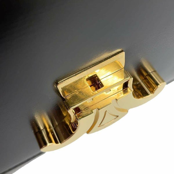 セリーヌ ショルダーバッグ ティーン トリオンフ シャイニーカーフレザー 188423 CELINE 黒