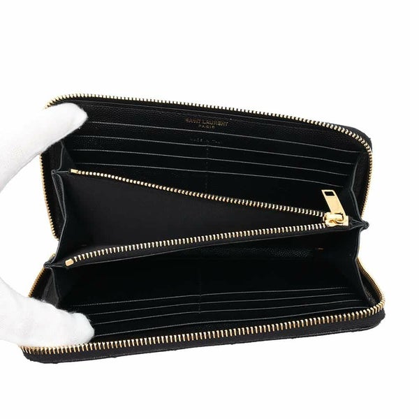 サンローランパリ 長財布 モノグラム マテラッセ 358094 SAINT LAURENT PARIS 財布 黒
