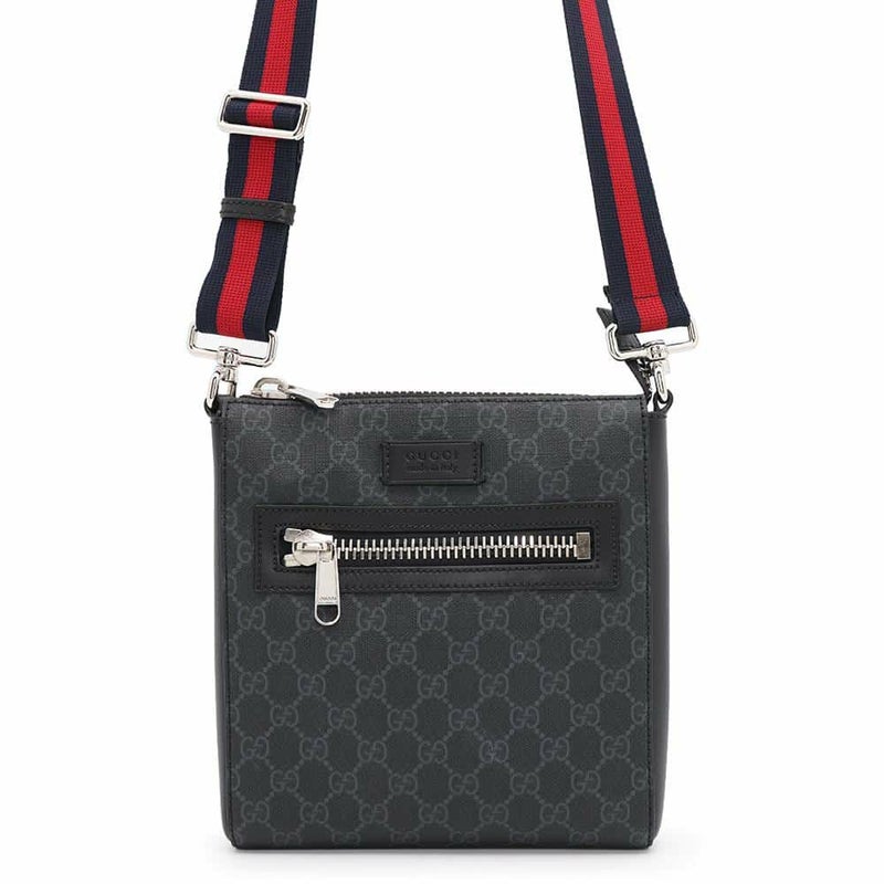 グッチ ショルダーバッグ GGスプリーム スモール メッセンジャーバッグ 523599 GUCCI ウェブ 黒
