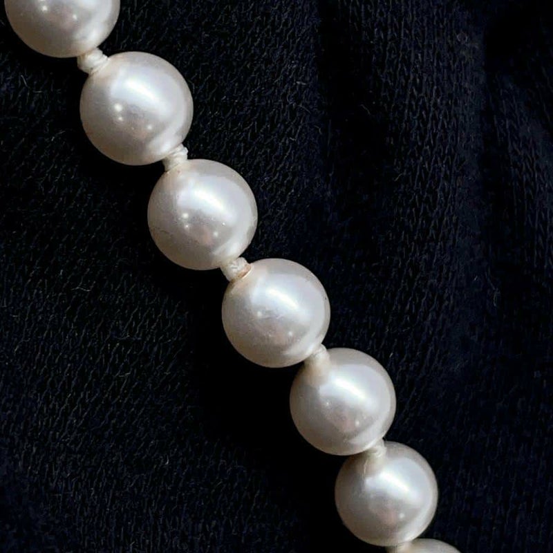 シャネル ネックレス ココマーク ハートモチーフ フェイクパール ラインストーン A22 V AB7012 CHANEL チョーカー 白